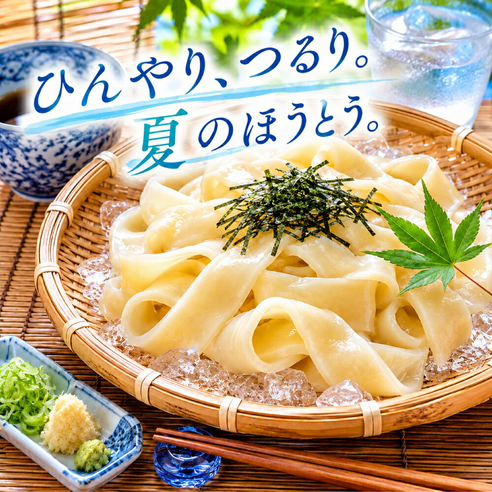 【お試し】山梨名物 うどん ほうとう 冷やしうどん 冷やしほうとう 3人前 平袋 甲...