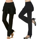 ダンス パンツ スカート付き レギンス スパッツ スカートパンツ ヨガ ピラティス ダンス フィットネス フラメンコ 社交ダンス ベリーダンス ヨガパンツ レッ...