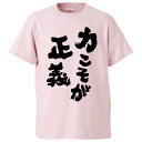 おもしろtシャツ みかん箱 力こそが正義 【ギフト プレゼント 面白いtシャツ メンズ 半袖 文字Tシャツ 漢字 雑貨 名言 パロディ おもしろ 全20色 サイ...