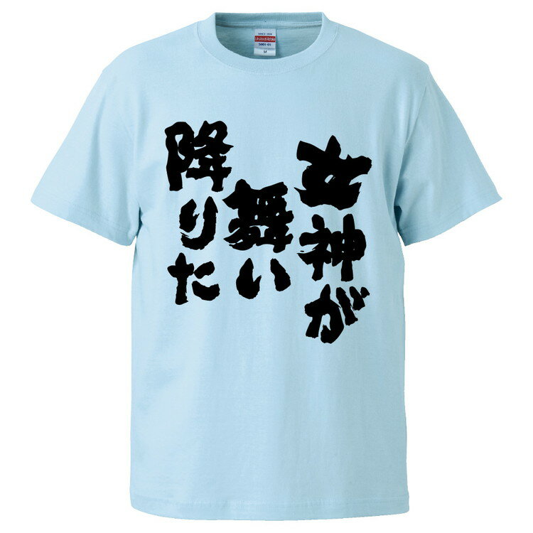 おもしろtシャツ みかん箱 女神が舞い降りた 