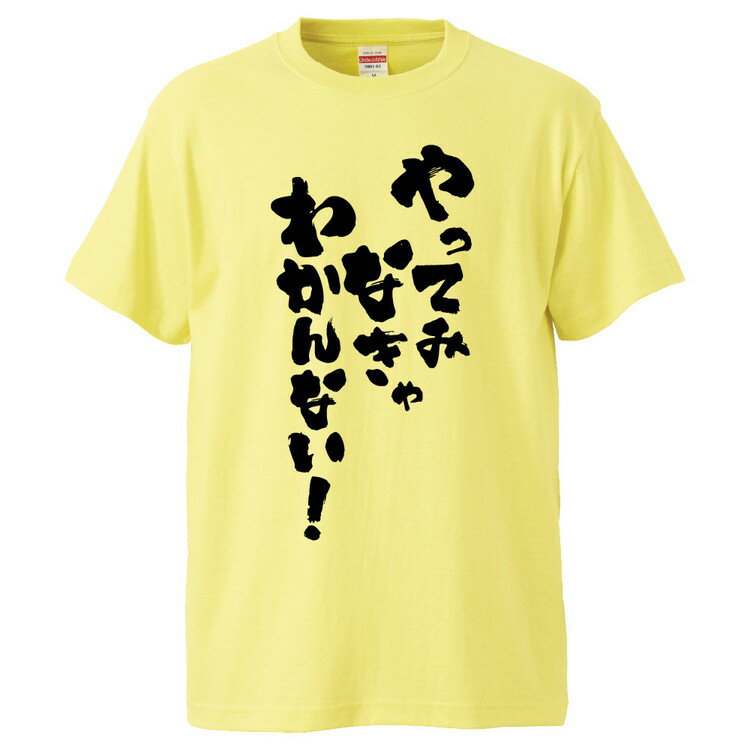 おもしろtシャツ みかん箱 やってみなきゃわかんない！ 