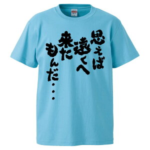 おもしろtシャツ みかん箱 思えば遠くへ来たもんだ・・・ 【ギフト プレゼント 面白いtシャツ メンズ 半袖 文字Tシャツ 漢字 雑貨 名言 パロディ おもしろ 全20色 サイズ S M L XL XXL】