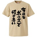 おもしろtシャツ みかん箱 今日もボウズで何が悪い 【ギフト プレゼント 面白いtシャツ メンズ 半袖 文字Tシャツ 漢字 雑貨 名言 パロディ おもしろ 全2...