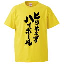 おもしろtシャツ みかん箱 とりあえずハイボール 【ギフト プレゼント 面白いtシャツ メンズ 半袖 文字Tシャツ 漢字 雑貨 名言 パロディ おもしろ 全20色 サイズ S M L XL XXL】