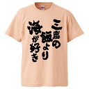 おもしろtシャツ みかん箱 三度の飯より海が好き 【ギフト プレゼント 面白いtシャツ メンズ 半袖 文字Tシャツ 漢字 雑貨 名言 パロディ おもしろ 全20色 サイズ S M L XL XXL】