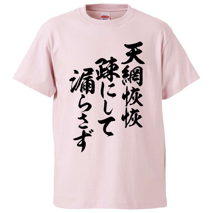 おもしろtシャツ みかん箱 天網恢恢疎にして漏らさず 【ギフト プレゼント 面白いtシャツ メンズ 半袖 文字Tシャツ 漢字 雑貨 名言 パロディ おもしろ 全20色 サイズ S M L XL XXL】