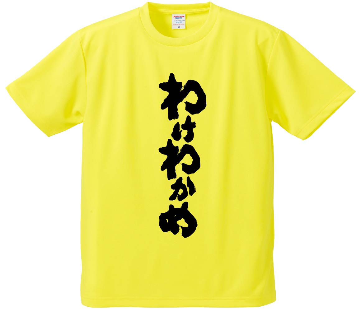 おもしろTシャツ みかん箱 【わけわかめ】 ドライ生地 ポリエステル 文字Tシャツ プレゼント ふざけtシャツ 格言 名言 語録のサムネイル