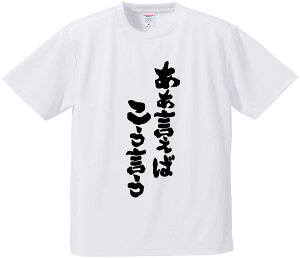 おもしろTシャツ みかん箱 【ああ言えばこう言う】 ドライ生地 ポリエステル 文字Tシャツ プレゼント ふざけtシャツ 格言 名言 語録