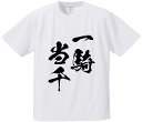 おもしろTシャツ みかん箱 【一騎当千】 ドライ生地 ポリエステル 文字Tシャツ プレゼント ふざけtシャツ 格言 名言 語録