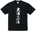 おもしろTシャツ みかん箱 【大海の一滴】 ドライ生地 ポリエステル 文字Tシャツ プレゼント ふざけtシャツ 格言 名言 語録(4)