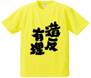 おもしろTシャツ みかん箱 【造反有理】 ドライ生地 ポリエステル 文字Tシャツ プレゼント ふざけtシャツ 格言 名言 語録