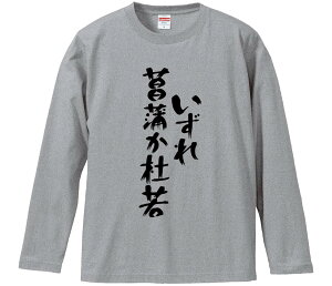 【おもしろtシャツ みかん箱】 いずれ菖蒲か杜若 長袖 綿生地 メンズ レディース パロディ 語録 名言 面白