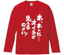 【おもしろtシャツ みかん箱】 あ、あんた…オイラが見えるのかい! 長袖 綿生地 メンズ レディース パロディ 語録 名言 面白
