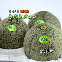 タカミメロン メロン 愛媛県産 ネット系 家庭用 L以上 3-6玉 約4.5kg 送料無料