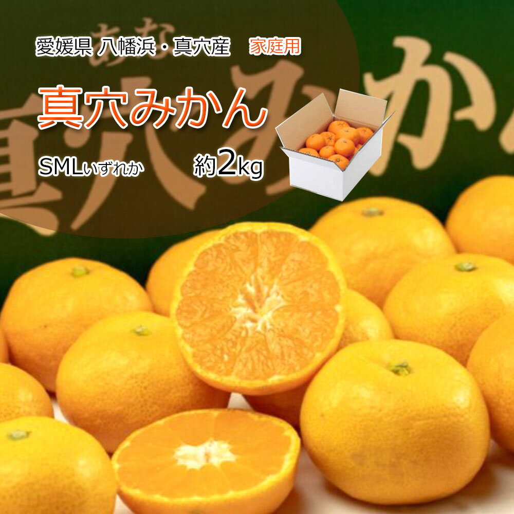 真穴みかん 家庭用 みかん 真穴 約2kg SML いずれか 送料無料