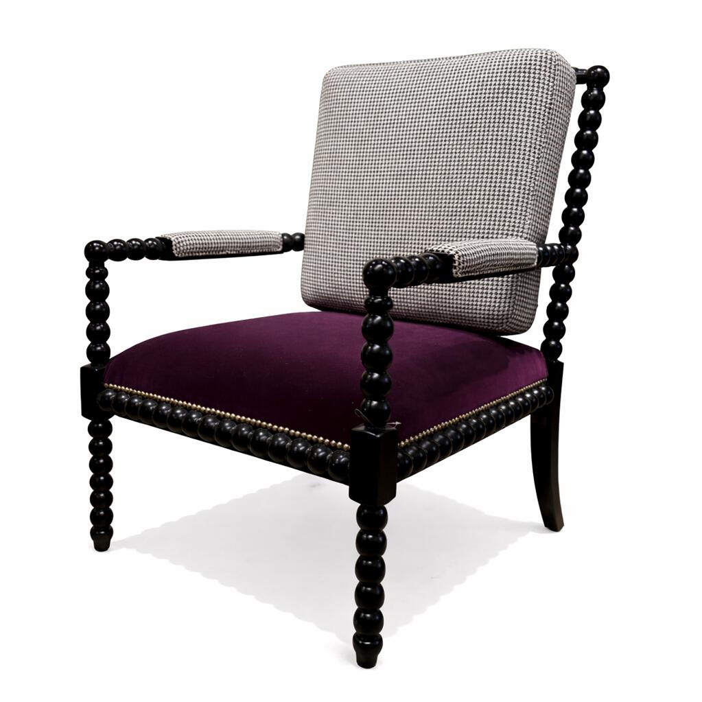 クラシックモダン アーム付き ラウンジチェア ネオクラシック調 ラグジュアリー パーソナルチェア アン..