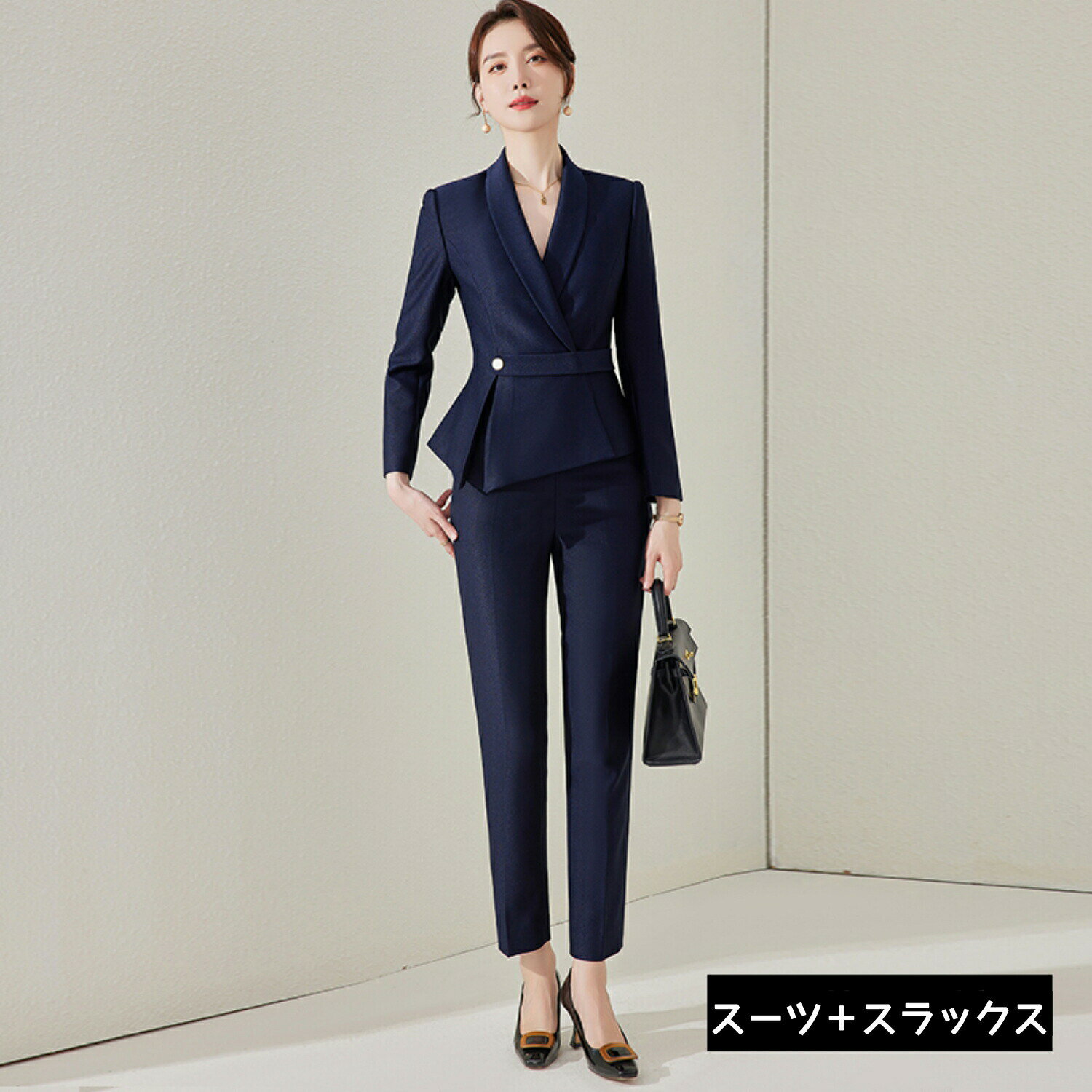 Rakuten - レディース ビジネススーツ ワンピース セット オフィス向け 通勤対応 清潔感 大きいサイズ 30代 40代 50代