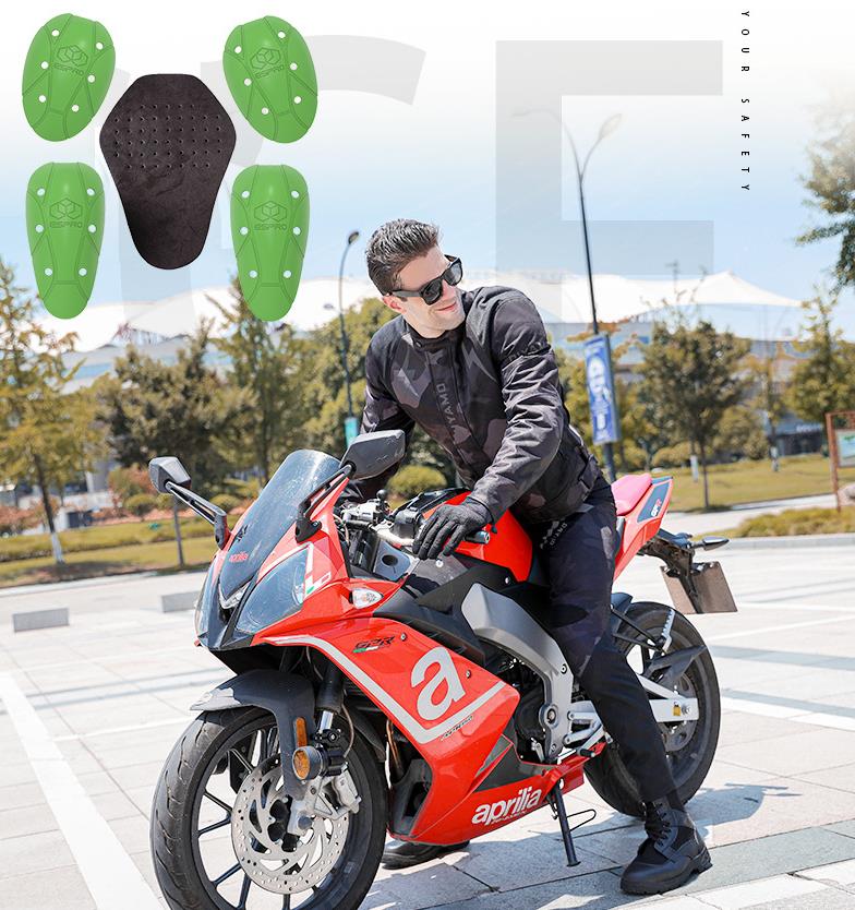 Rakuten - バイクジャケット メンズ オックスフォードジャケット プロテクター装備 ツーリング 春秋冬用 バイクウェア 防風防寒 男用 バイクウエア ジャケット 耐磨 送料無料