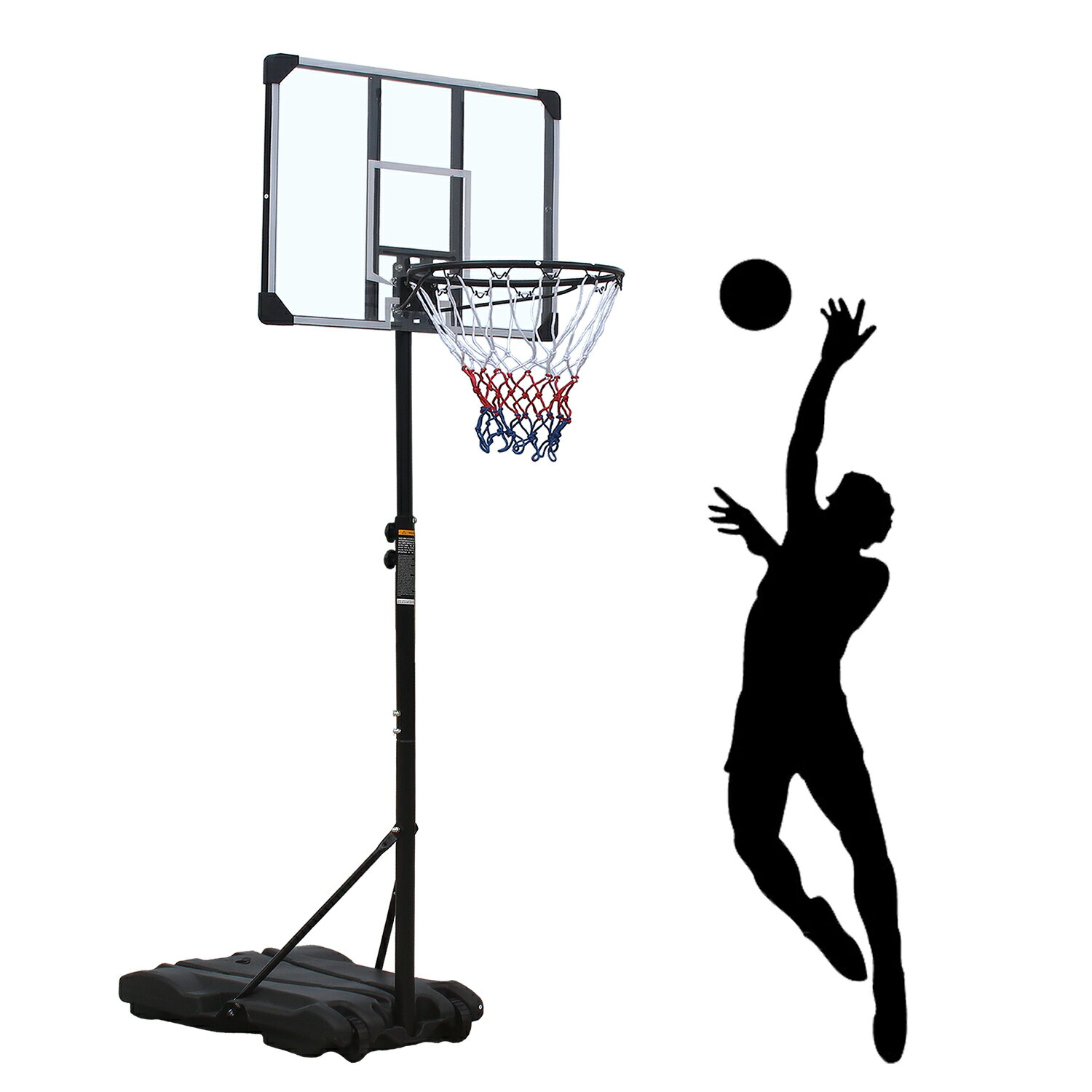バスケットゴール 屋外 高さ調整可能複数のサイズを 多様な高さとカラーを選べます ミニバスおよび一般用途に適しており屋外での使用に最適です（179cm〜305cm）
