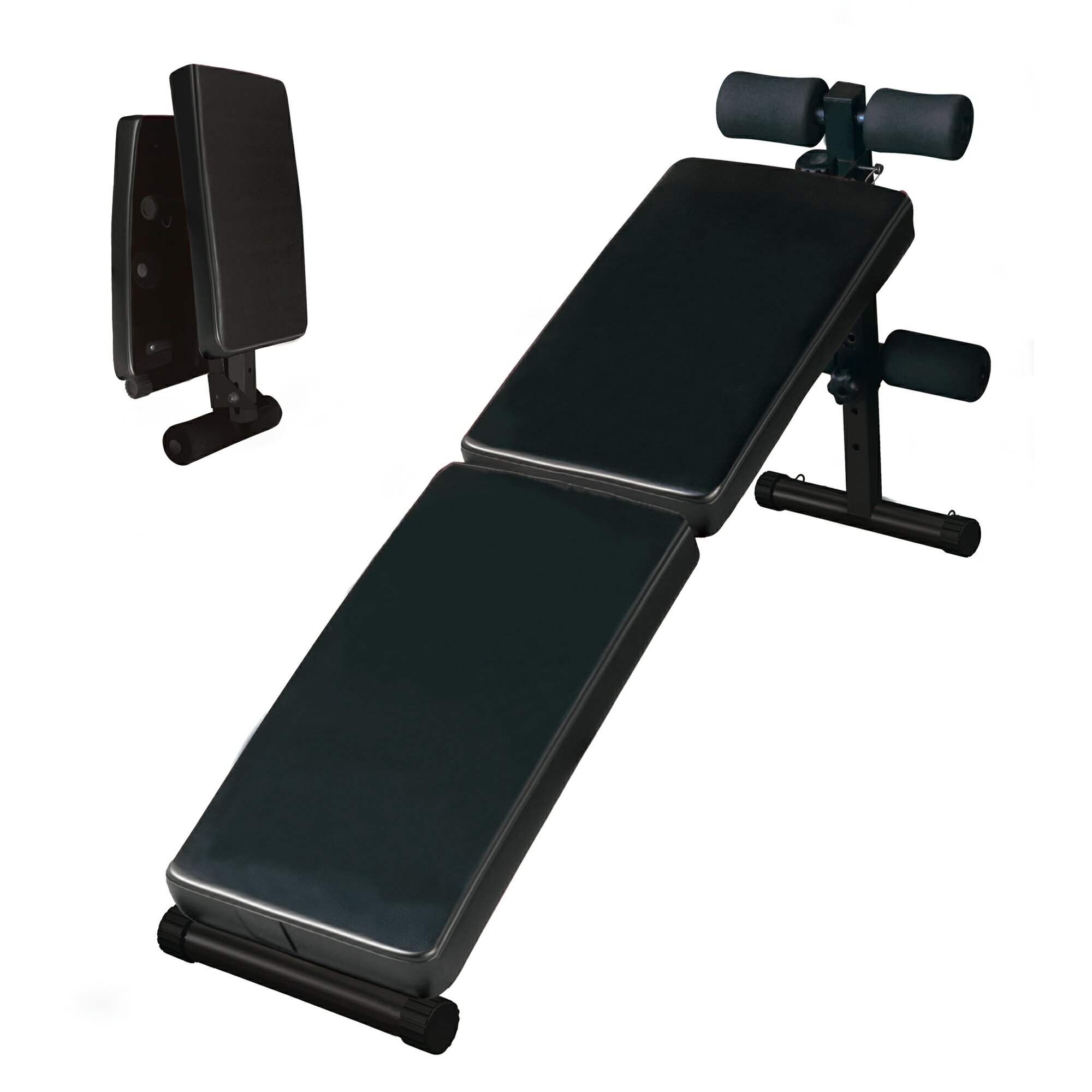 アイロテック シットアップベンチ 腹筋アーチベンチシットアップベンチ/腹筋器具ボディデザイン2WAY シットアップベンチ 4段階 傾斜 調節背筋 角度調整 折り畳み 筋トレ トレーニング ベンチ 収納バック角度調節 フラットベンチ(4)