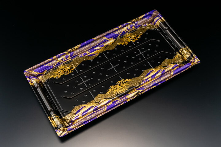 テイクアウト容器 バイオPS 美枠寿司 3-8B はれひ紫 ECO 使い捨てお弁当箱 小ロット 寿司容器 プラスチック容器エコ 高級感 映える 機能性 エコテイクアウト容器 弁当箱 寿司下駄 おしゃれ 持ち帰り用寿司下駄 業務用 レジャー イベント フェス