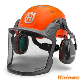 楽天Kainos 楽天市場店ハスクバーナ ヘルメットテクニカル 【H300 （H585058401）】（Husqvarna ハスク 安全 保護具 ヘルメット フェイスシールド イヤマフ チェーンソー 森林 山 農作業 園芸 ガーデニング）