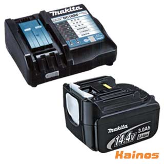 マキタ 14.4V3.0Ah リチウムイオンバッテリ 【BL1430B】 + 充電器 【DC18RF】 セット品 makita セット 充電式 クリーナー 工具 14.4V 3.0Ah 