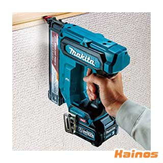 マキタ 40Vmax 2.5Ah 充電式仕上釘打 セット品 バッテリ 充電器 ケース 付き 【FN001GRD】 (makita 電動工具 充電式工具 工具 DIY 現場 作業 ガーデニング 園芸 釘打ち 釘 クギ 打ち込み)