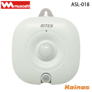 ムサシ RITEX どこでも目玉センサーライト 【ASL-018】 （musashi ライト ライテックス 防犯 LED 乾電池式 センサーライト）