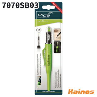 ピカマーカー 建築用シャープペンシル Fine Dry 丸芯0.9mm 黒HB ブリスターパック 【7070SB03】