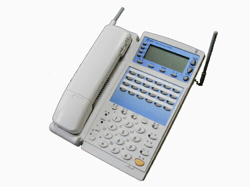 【中古】NTT αGX 前期 24ボタンスターカールコードレス電話機 白 ビジネスホン、スター配線用、無線タイプの受話器なので席から少し離..