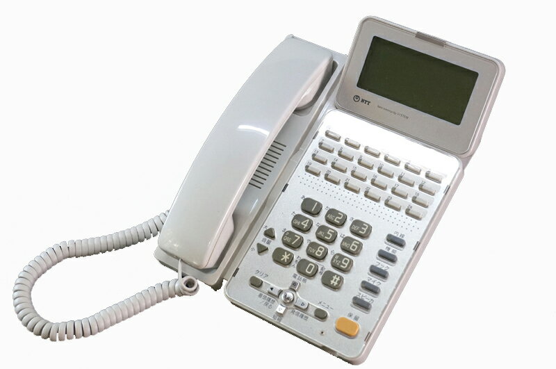 【中古】NTT αGX 後期 24ボタンISDN停電電話機 白 ビジネスホン、スター配線、ISDN回線利用で停電時にも通話可能 GX-(24)IPFSTEL-(2)(W) GX-24IPFSTEL