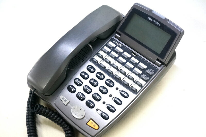 【中古】【示名状修正済】岩崎通信機 IWATSU TELEMORE/テレモア 12ボタン標準電話機 黒 ビジネスホン、12ボタン、標準タイプの電話機 WX-12KTX(G) 1
