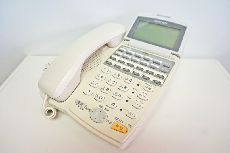 【中古】【示名状修正済】岩崎通信機 IWATSU TELEMORE/テレモア 12ボタン標準電話機 白 ビジネスホン、標準タイプの電話機 WX-12KTX 1