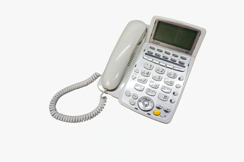 【中古】NTT ネットコミュニティシステムBX2 ISDN停電録音電話機 白 ビジネスホン 停電時でもISDN局線を利用して通話可能 BX2-IRPTEL-(1)(W)
