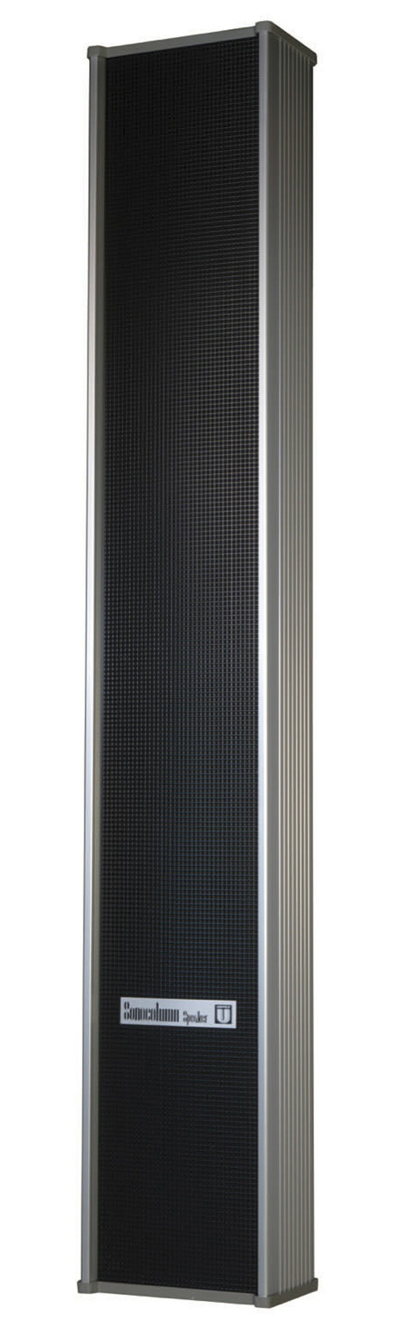 ●垂直に狭く、水平に幅広い扁平状の指向性を持っており、音声の明瞭度が特に 優れています。 日本消防検定協会認定品 許容入力：30W 定格インピーダンス： 　330Ω（30W)　500Ω（20W)　670Ω（15W)　1kΩ（10W)　（ハイインピーダンス100系） 　8Ω（ローインピーダンス） 非常用種別：L級 音響パワーレベル：p=98dB(1W) 指向特性区分：X 出力音圧レベル：95dB(1W/1m) 再生周波数帯域：130Hz〜10kHz 寸法：幅200mm×高さ1195mm×奥行121mm 質量：約10.5kg