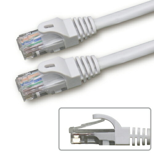 Rakuten - 【新品】Cat5e　LANパッチケーブル両端コネクタ付2M×10本セット　色：ライトグレー※発注商品の為ご注文後のキャンセル、返品、交換は出来ません。