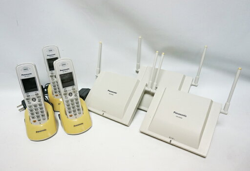 【中古】 Panasonic/パナソニック La Relier/ラ・ルリエ VB-W400(VB-W411+VB-W460セット):シングルゾーンデジタルコードレス電話機※3台セット品 【中古】 Panasonic/パナソニック La Relier/ラ・ルリエ VB-W400(VB-W411+VB-W460セット):シングルゾーンデジタルコードレス電話機※3台セット品