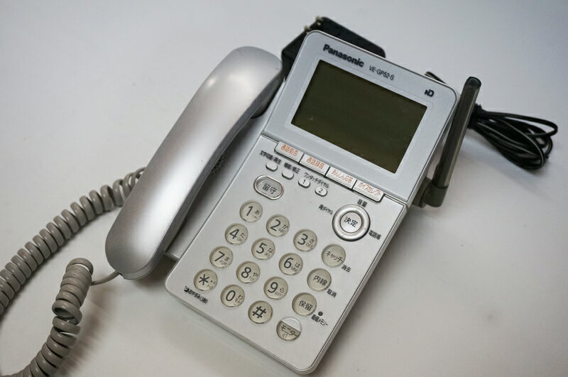 【中古】【動作確認済み】【リサイクル】【消毒済み・クリーニング済み】パナソニック Panasonic コードレス電話機 VE-GP52DW 家庭用電話機 シルバー