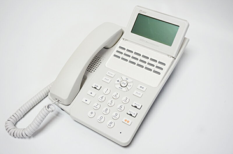 【中古】【動作確認済・クリーニング済】NTT製 αN1用 αA1用 A1-(18)STEL-(1)(W) 18ボタン標準電話機 白..