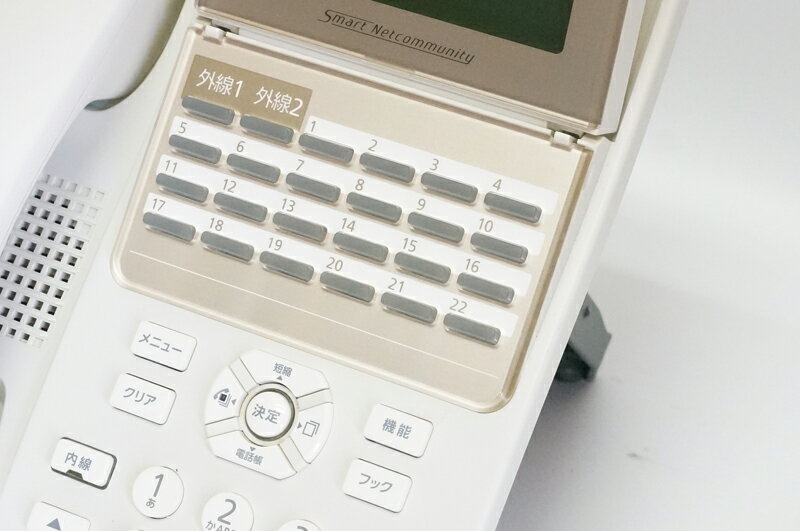 【中古】 A1-(24)IPFSTEL-(B1)(W) NTTスマートネットコミュニティ αB1 24ボタンスターISDN停電電話機 白 A1-24IPFSTEL-B1-W【動作試験・クリーニング済】