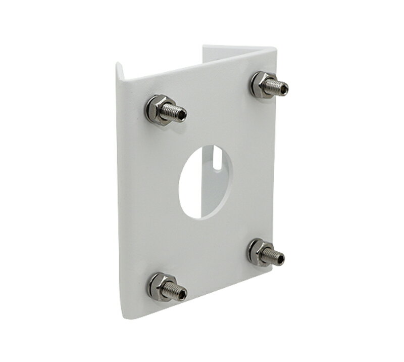 PTZカメラ（PF-CW1043S）のポール取付が可能です。壁面取付けブラケット（PF-EA053）と組み合わせて取付してください。 【基本仕様】 ボディ素材 アルミニウム バンド素材 ステンレス・スチール 使用場所 屋内外 外形寸法 約136.0（幅）× 156.0（高）× 40.7（奥）mm 質量 約800g カラー ホワイト 同梱物 M10ボルト ×4、M10ナット ×4、M10スプリングワッシャ ×4、ステンレスバンド×1、取扱説明書