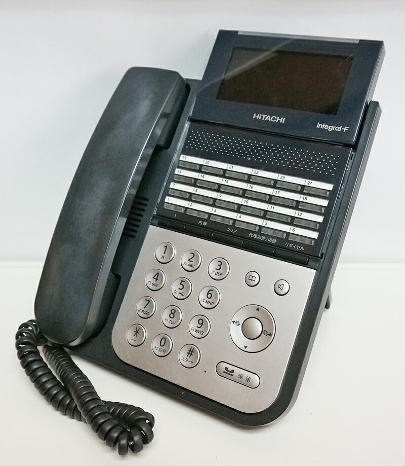 【中古】HITACHI(ヒタチ/日立) iFシリーズ 2F2シリーズ 24ボタン標準電話機 黒 ビジネスホン、標準タイプの電話機 ET-24iF-SDB