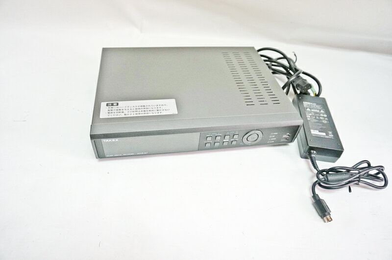 【中古 TAKEX】竹中エンジニアリング EX-SDIデジタルレコーダー HDVR-407 2TBの大記録容量ハードディスクドライブの標準搭載中古防犯カメラ