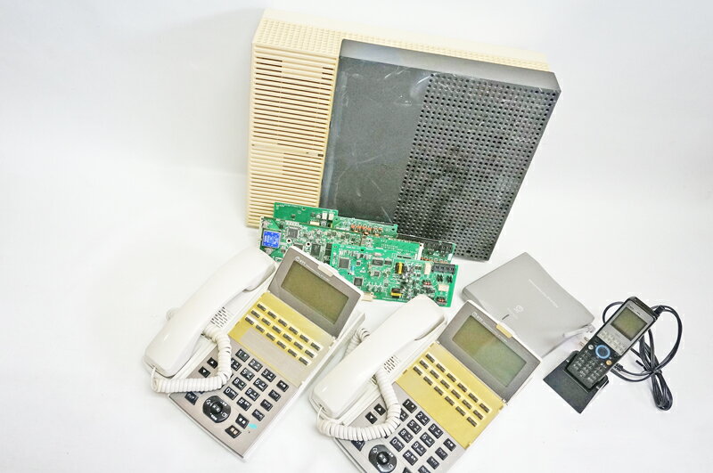【中古】【黄ばみ有】NTT αNX2 NX2-Sタイプ主装置 NX2S-ME NX2-18STEL(W)(1)セット品 NX-DCL-PS-(1)(K)..