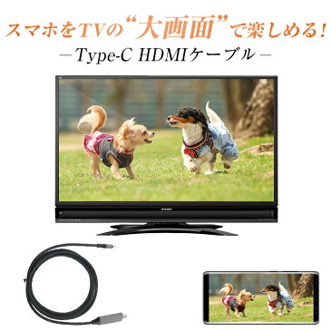 【スマホ テレビ 接続 ケーブル】スマホ → HDMI → テレビ USB Type-C タイプC HDMI ケーブル type c 変換アダプタ クロームキャスト chromecast 在宅