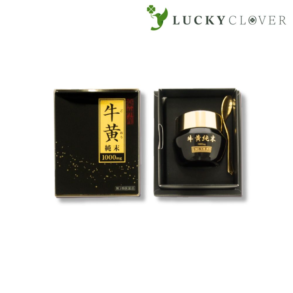 【第3類医薬品】松浦薬業 牛黄純末 豪州産 1000mg 正規取扱店品 【商品説明】牛黄は、ウシの胆のう中に生じた結石(胆石)で、中国最古の薬物書「神農本草経」に上薬として収載されている生薬です。本剤は、牛黄を100%使用した純末で、添加物は含まれておりません。【効果・効能】 解熱、鎮痙、強心【用法・用量】 次の量を水又は温湯で服用してください。年齢1回量1日服用回数成人（15才以上）100mg朝・夕　2回15才未満服用しないでください※用時添付のサジ（すりきり一杯100mg）を使用してください。【使用上の注意】 してはいけないこと（守らないと現在の症状が悪化したり、副作用が起こりやすくなります）本剤を服用している間は、次の医薬品を服用しないでください。他の強心薬相談すること1．次の人は服用前に医師、薬剤師又は登録販売者に相談してください。a医師の治療を受けている人s妊婦又は妊娠していると思われる人d薬などによりアレルギー症状を起こしたことがある人2．5〜6日間服用しても症状がよくならない場合は服用を中止し、この説明書を持って医師、薬剤師又は登録販売者に相談してください【区分】第3類医薬品【お問い合わせ先】 松浦薬業株式会社052-883-5172 5