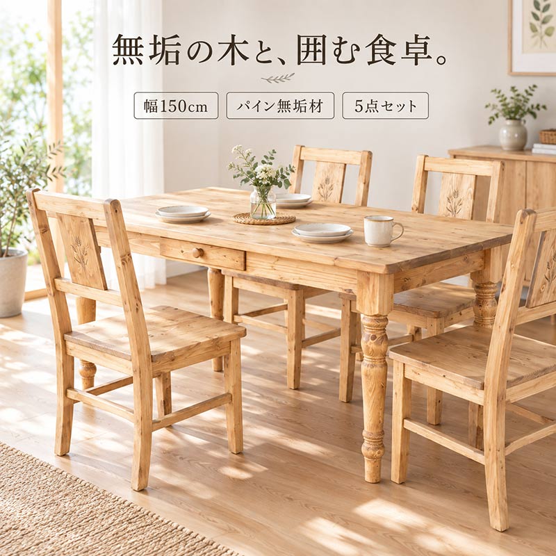 楽天市場】カントリー ダイニングテーブルセットの通販