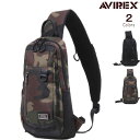 スリングバッグ 抗菌・防臭加工シリーズ クロ メイサイ AVIREX アビレックス SOLID ソリッド ボディバッグ 斜め掛けバッグ バッグ バック 鞄 カバ...