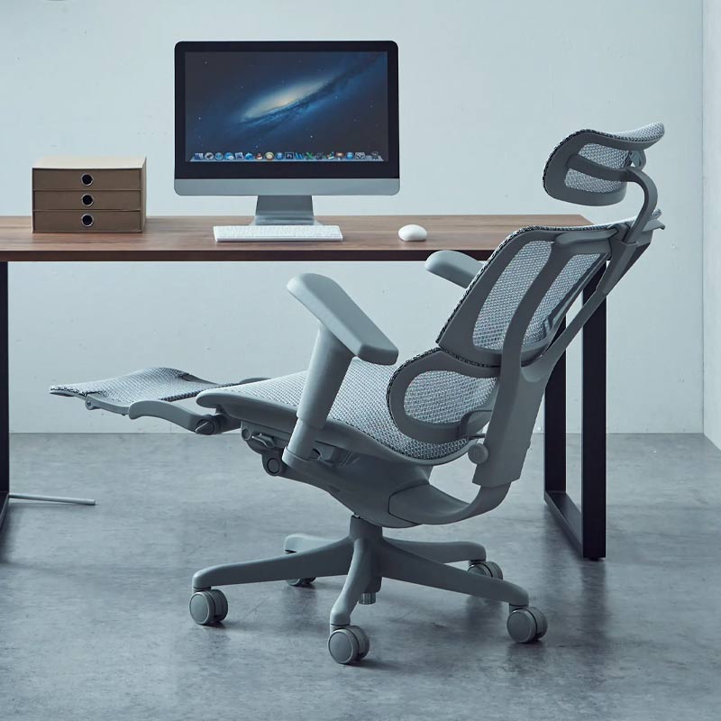 エルゴヒューマン オフィスチェア ゲーミングチェア ランバーサポート アームレスト フィット かっこいい おしゃれ フットレスト テレワーク リモート 在宅 強化樹脂脚 FIT2 Ottoman エルゴヒューマンフィット2 Ergohuman Fit2 QSM-220 家具 [2]